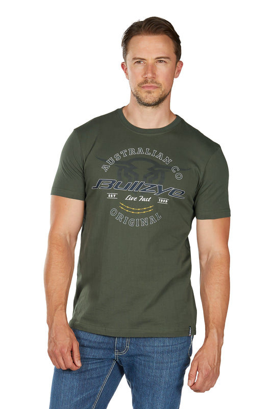 Bullzye Mens Live Fast S/S Tee - B6W1503506