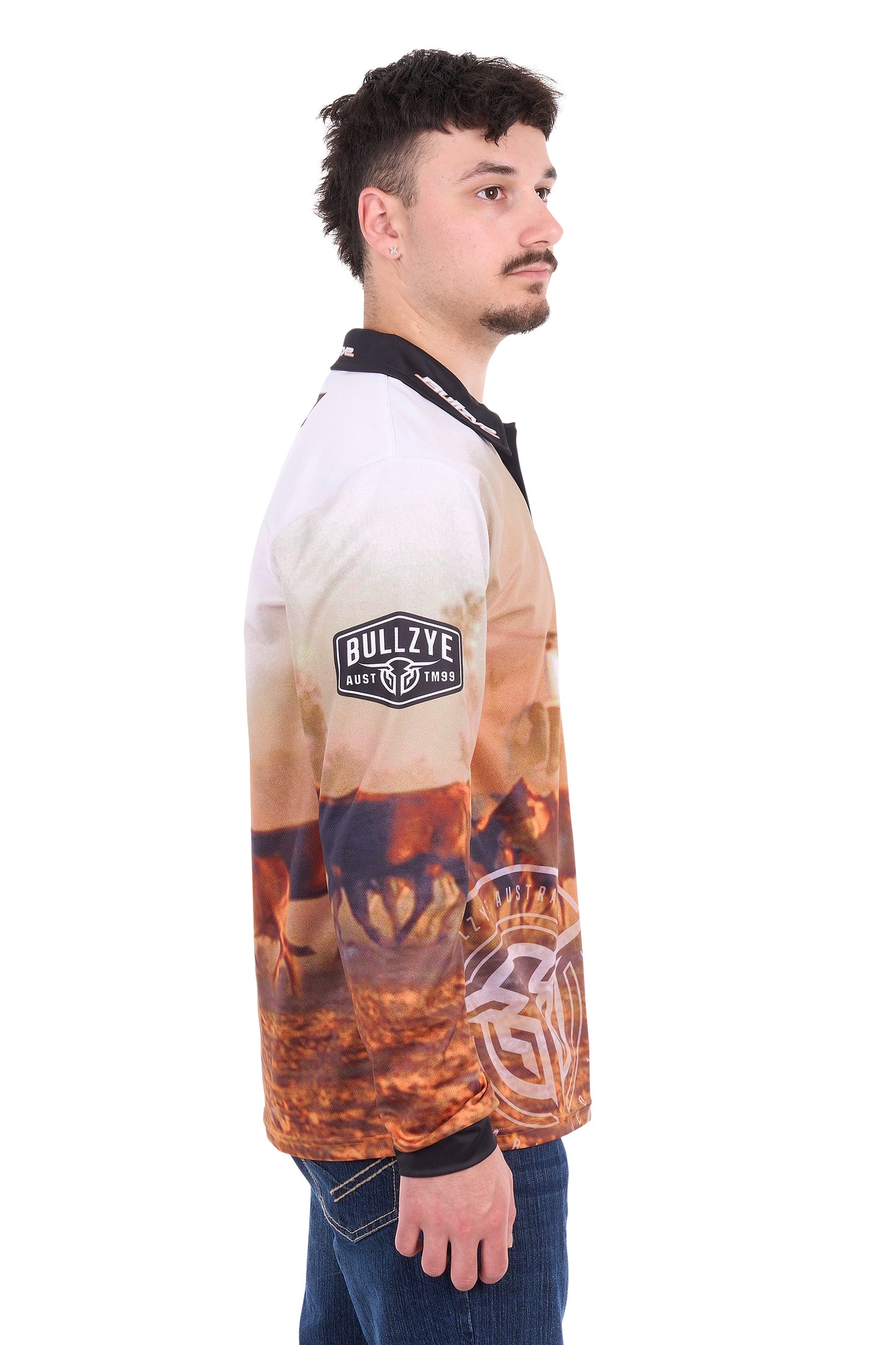 Bullzye Mens Helicopter Long Sleeve Tee - B6W1569516