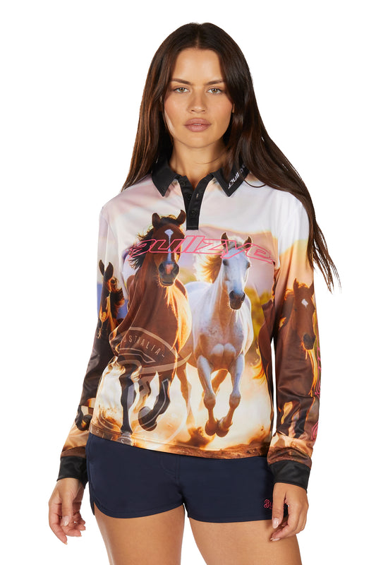 Bullzye Ladies Gallop Long Sleeve Tee - B6W2502538