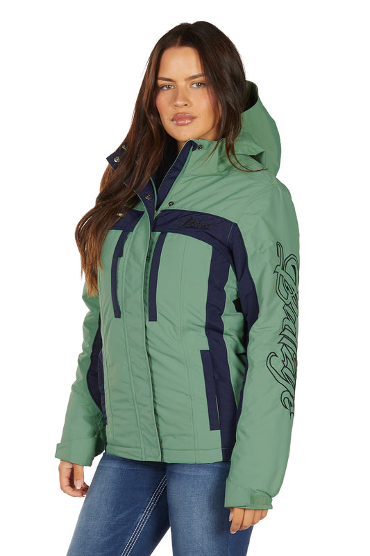 Bullzye Ladies Carla Jacket - Moss/Navy - B6W2709529