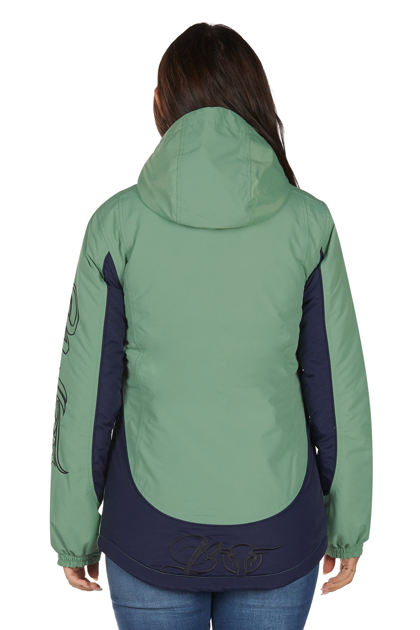 Bullzye Ladies Carla Jacket - Moss/Navy - B6W2709529