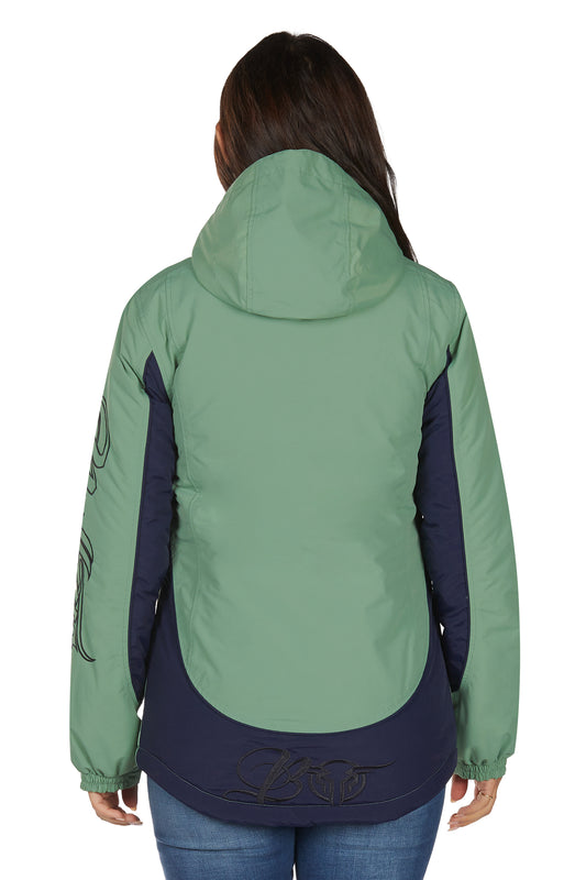 Bullzye Ladies Carla Jacket - Moss/Navy - B6W2709529
