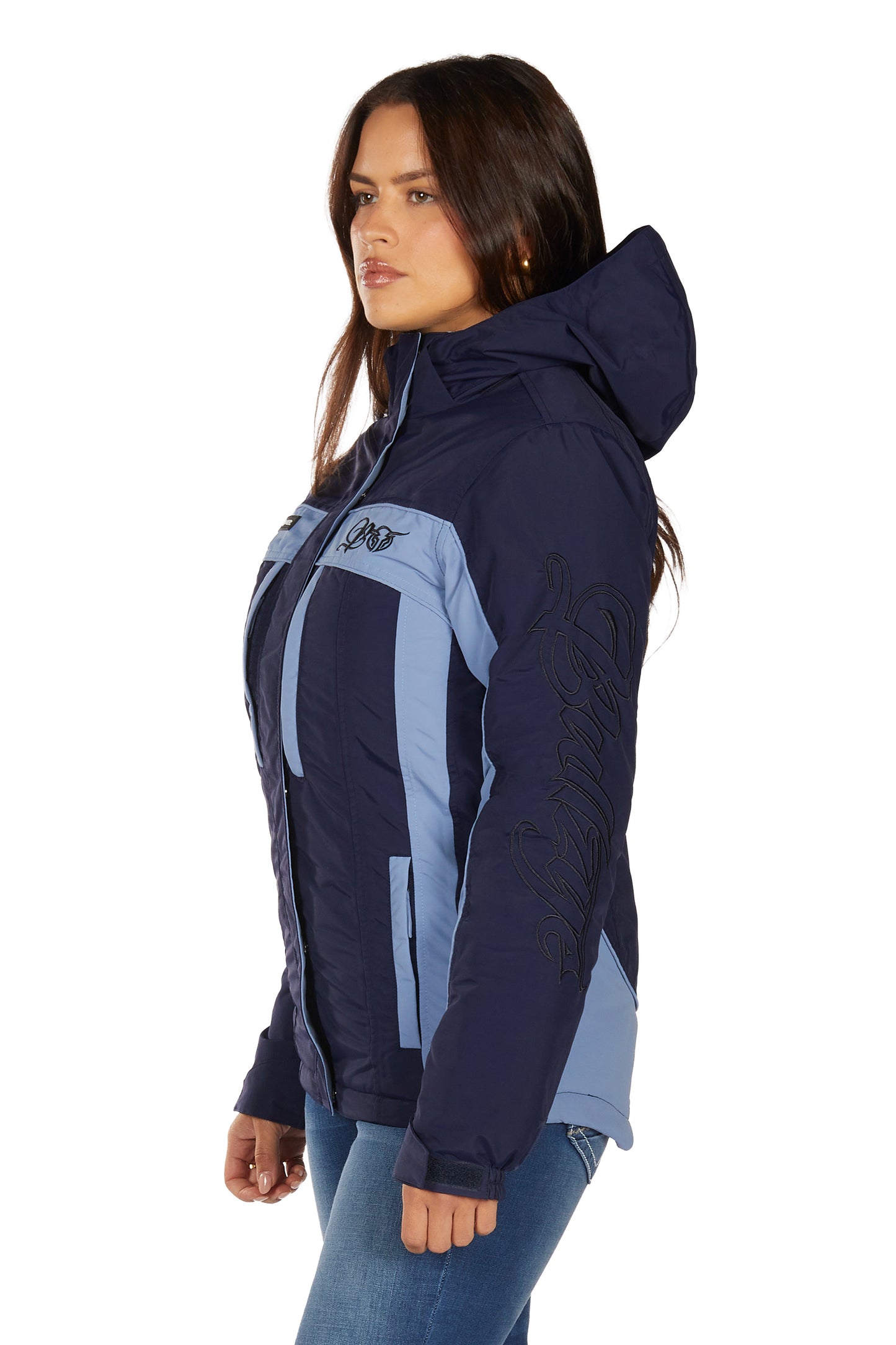 Bullzye Ladies Carla Jacket - Light Blue/Navy - B6W2709529