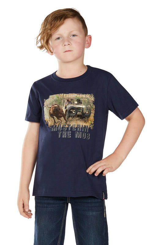 Bullzye Boys Muster S/S Tee - B6W3503510