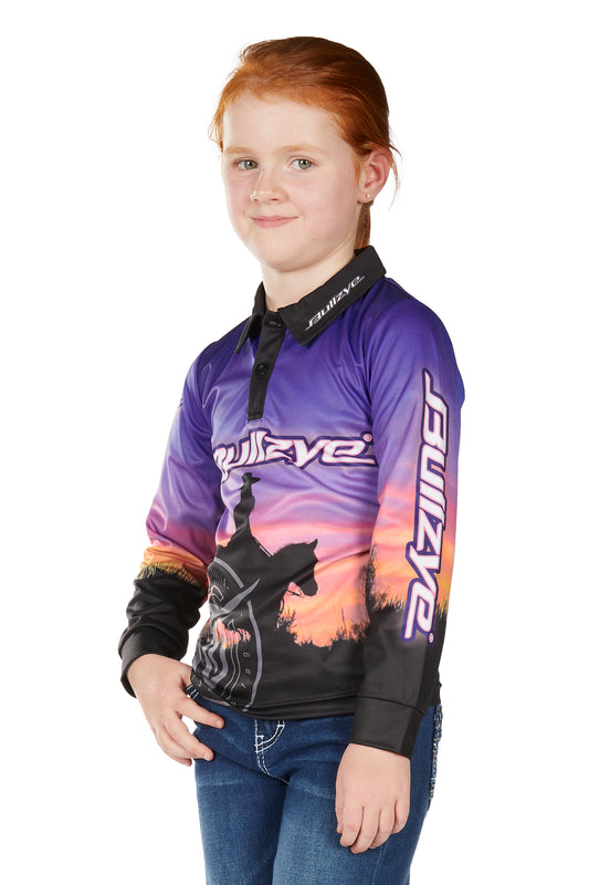 Bullzye Girls Sunset Long Sleeve Tee - B6W5501537