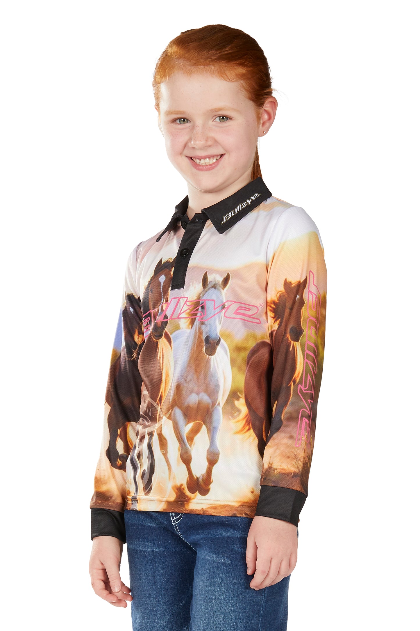 Bullzye Girls Gallop Long Sleeve Tee - B6W5501538