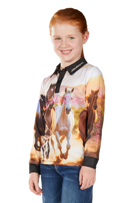 Bullzye Girls Gallop Long Sleeve Tee - B6W5501538