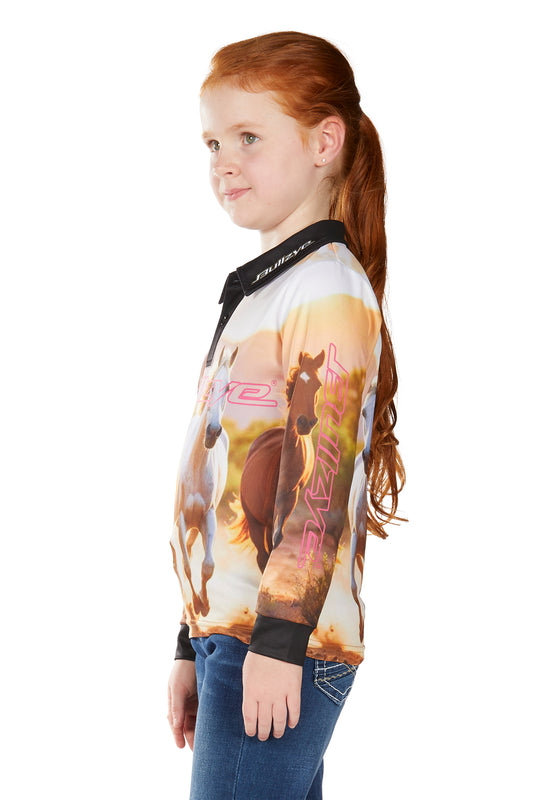 Bullzye Girls Gallop Long Sleeve Tee - B6W5501538