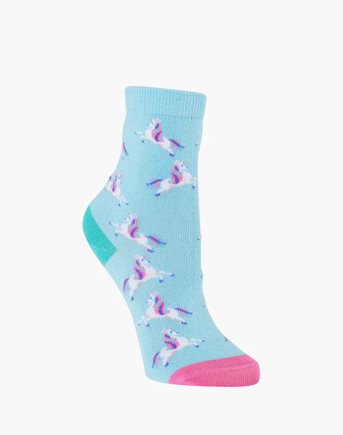 Bamboozld Kids Unicorn Bamboo Socks - Sky