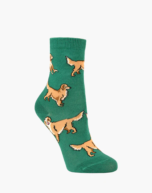 Bamboozld Kids Golden Dogs Bamboo Socks - Green