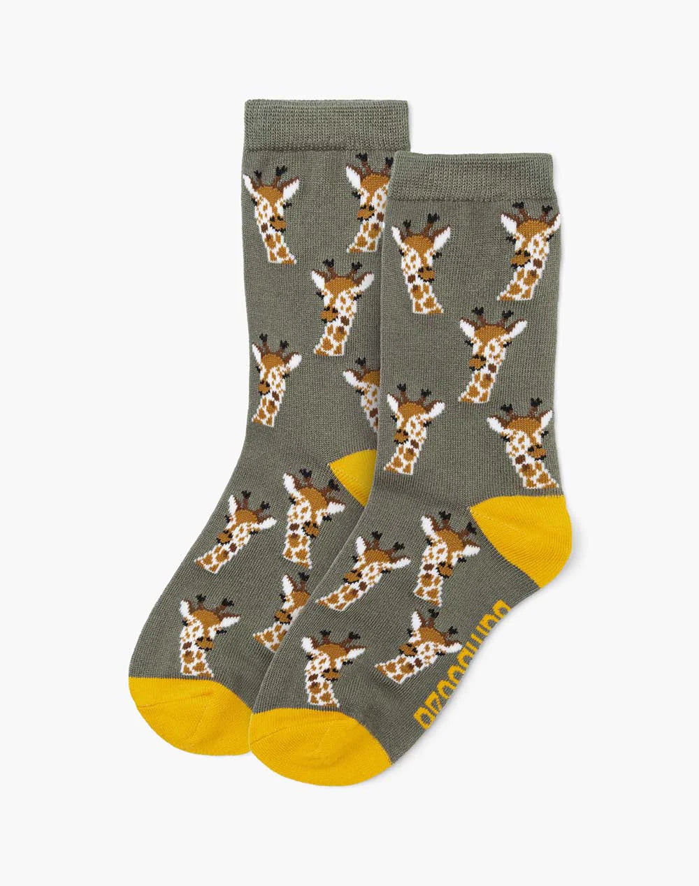 Bamboozld Kids Giraffe Bamboo Socks - Khaki