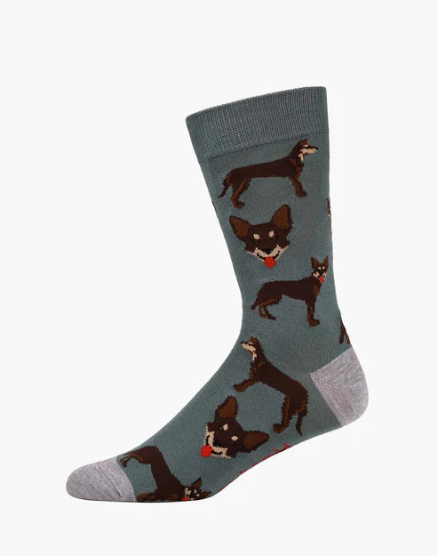 Bamboozld Mens Kelpie Bamboo Sock - Khaki