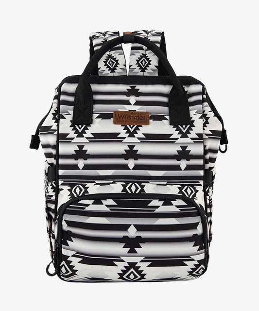 Wrangler Aztec Printed Callie Backpack - Black - WG22049110