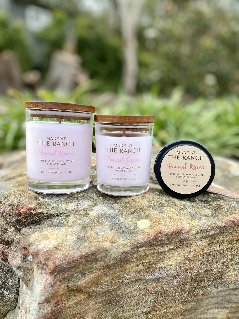 Made At The Ranch Soy Candle Medium with Box - Barrel Racer