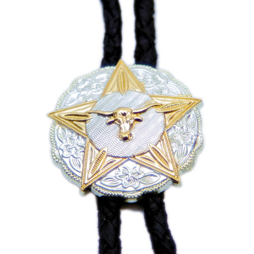Brigalow Bolo Tie - Steer Head Star - Bolo 05