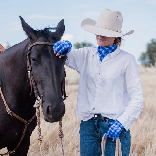 Bush Mits Hamilton Blue Neck Scarf