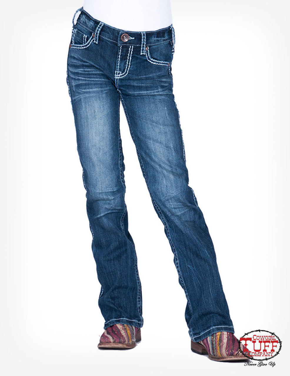 Cowgirl Tuff Girls Edgy Jean