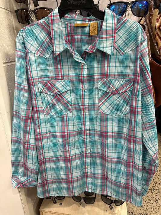Wrangler USA Ladies L/S Shirt - 10LW001RA - On Sale