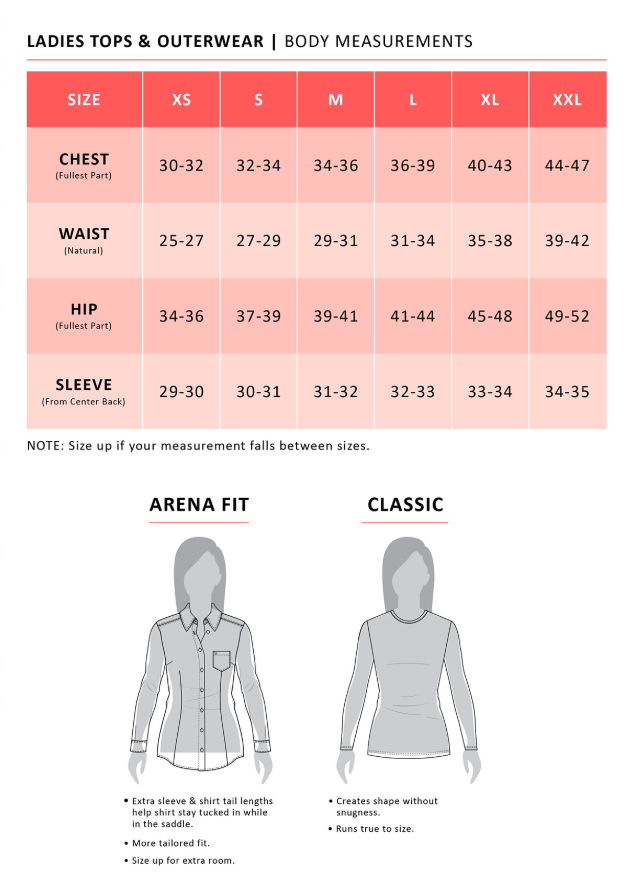 Cinch Ladies Stretch Arena Fit L/S Shirt - MSW9165073 - Red