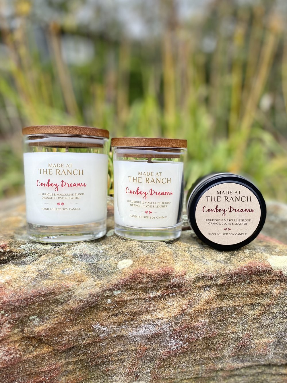 Made At The Ranch Soy Candle Large - Cowboy Dreams