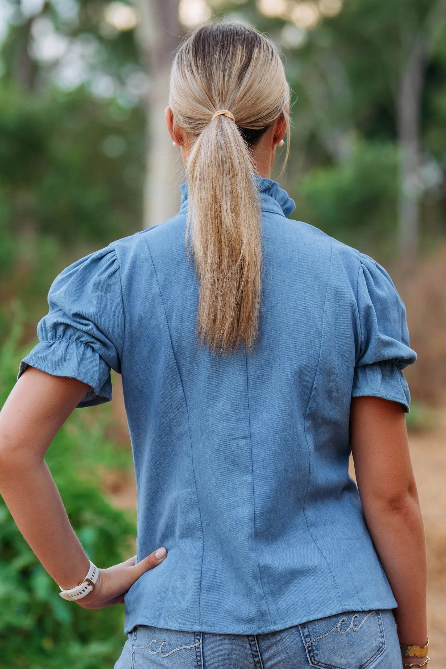 Lime & Soda Tilly Blouse - Denim