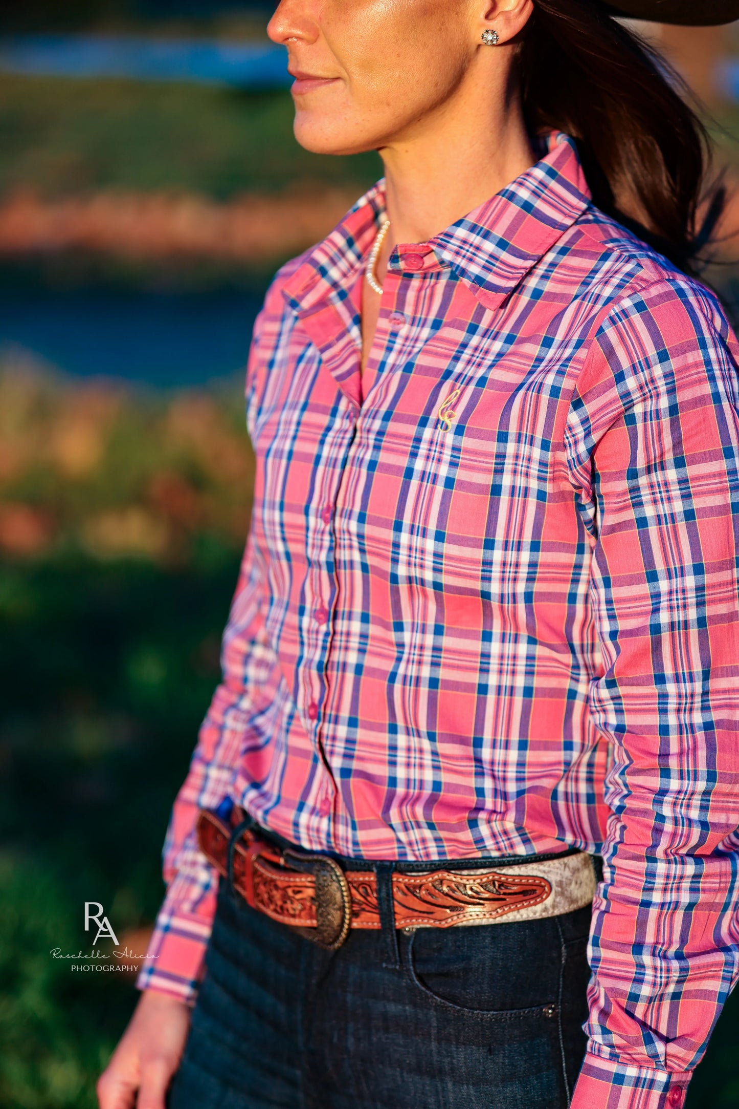 Lime & Soda Ivy L/S Shirt - Pink Plaid