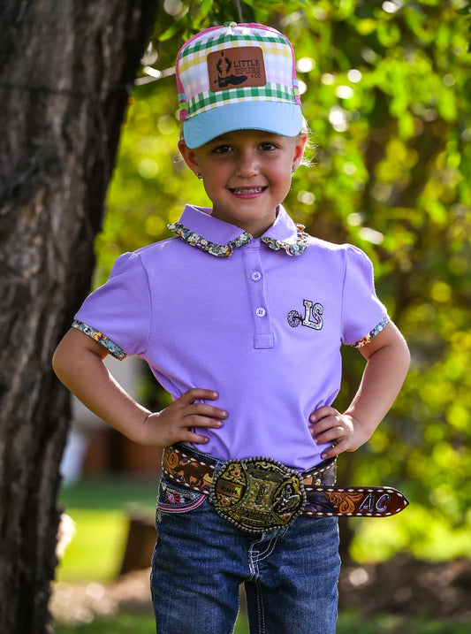Little Spurs & Co Toddler Rainbow Gingham Cap
