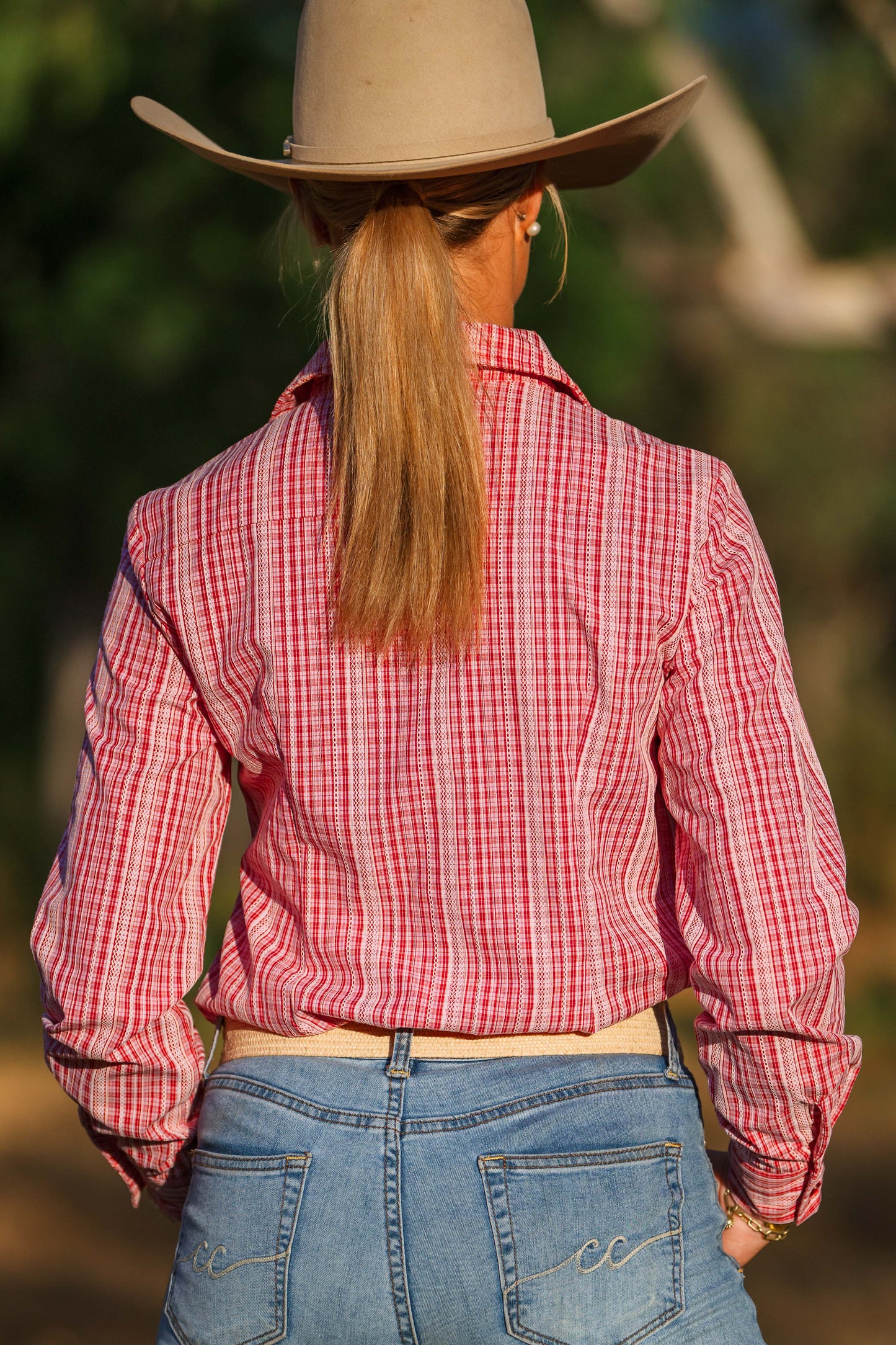 Lime & Soda Ivy L/S Shirt - Pink & Red Check