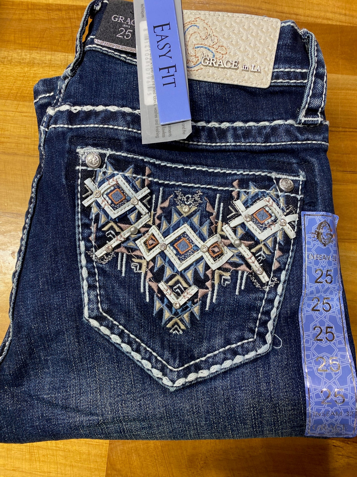Grace in LA Ladies Jeans - Aztec - EB51852