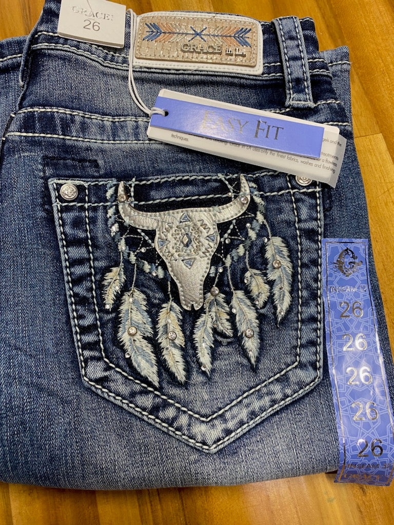 Grace in LA Easy Fit Jeans - EBS600
