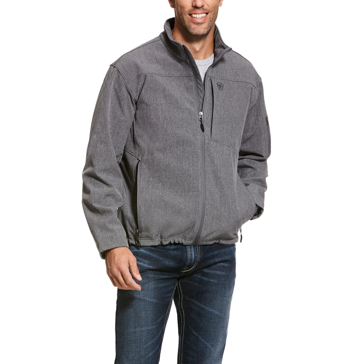 Ariat Mens Vernon Softshell Jacket - charcoal
