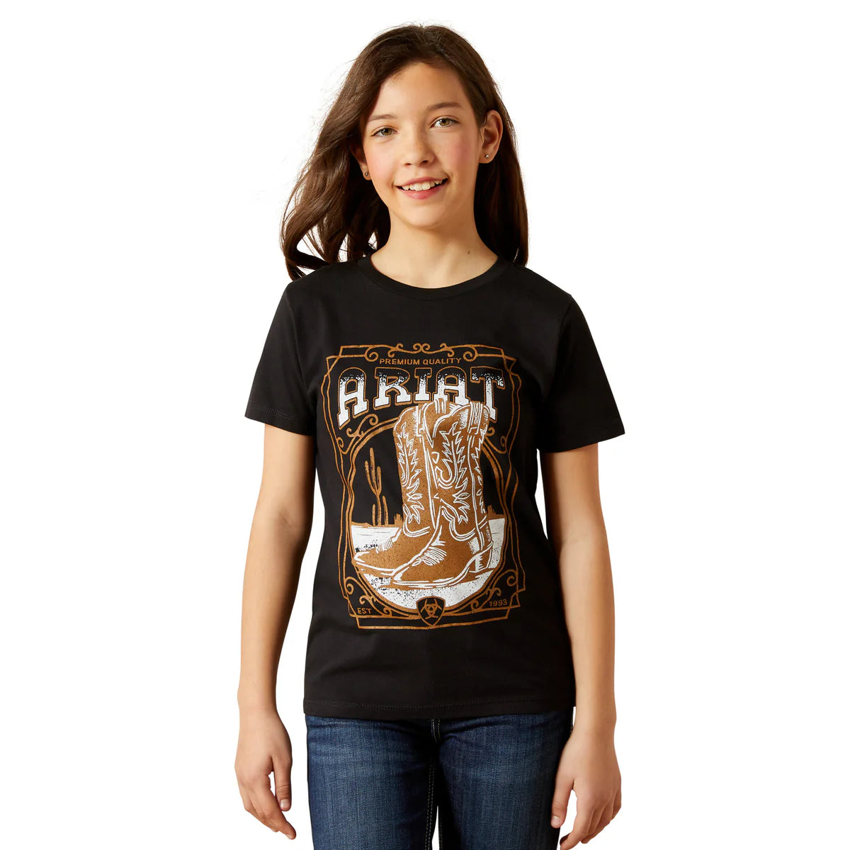 Ariat Girls Boot Cloche S/S Tee - 10063749