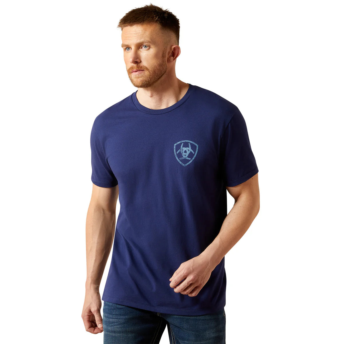 Ariat Mens New Vertical Logo S/S Tee - 10065905