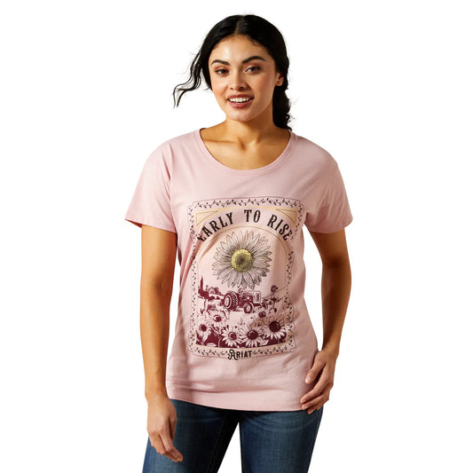 Ariat Ladies Early To Rise S/S Tee - 10063754