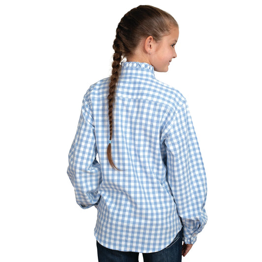 Just Country Girls Gracie Frills Button Down Print Workshirt - GWLS2511