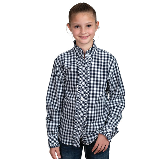 Just Country Girls Gracie Frills Full Button L/S Shirt - GWLS2518