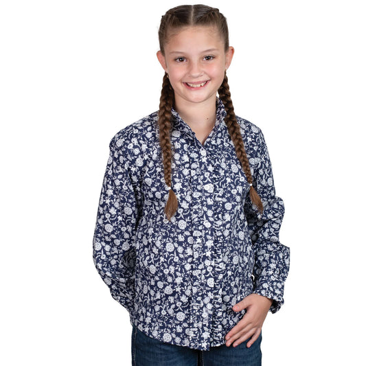 Just Country Girls Gracie Frills Full Button L/S Shirt - GWLS2560