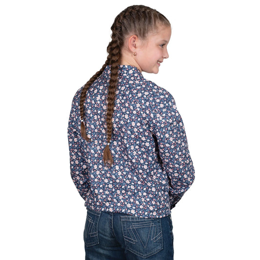 Just Country Girls Harper Half Button Print L/S Shirt - GWLS2565