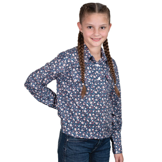 Just Country Girls Harper Half Button Print L/S Shirt - GWLS2565