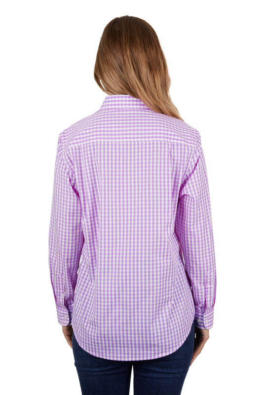 Hard Slog Ladies Half Plkt L/S Shirt - H4S2101058