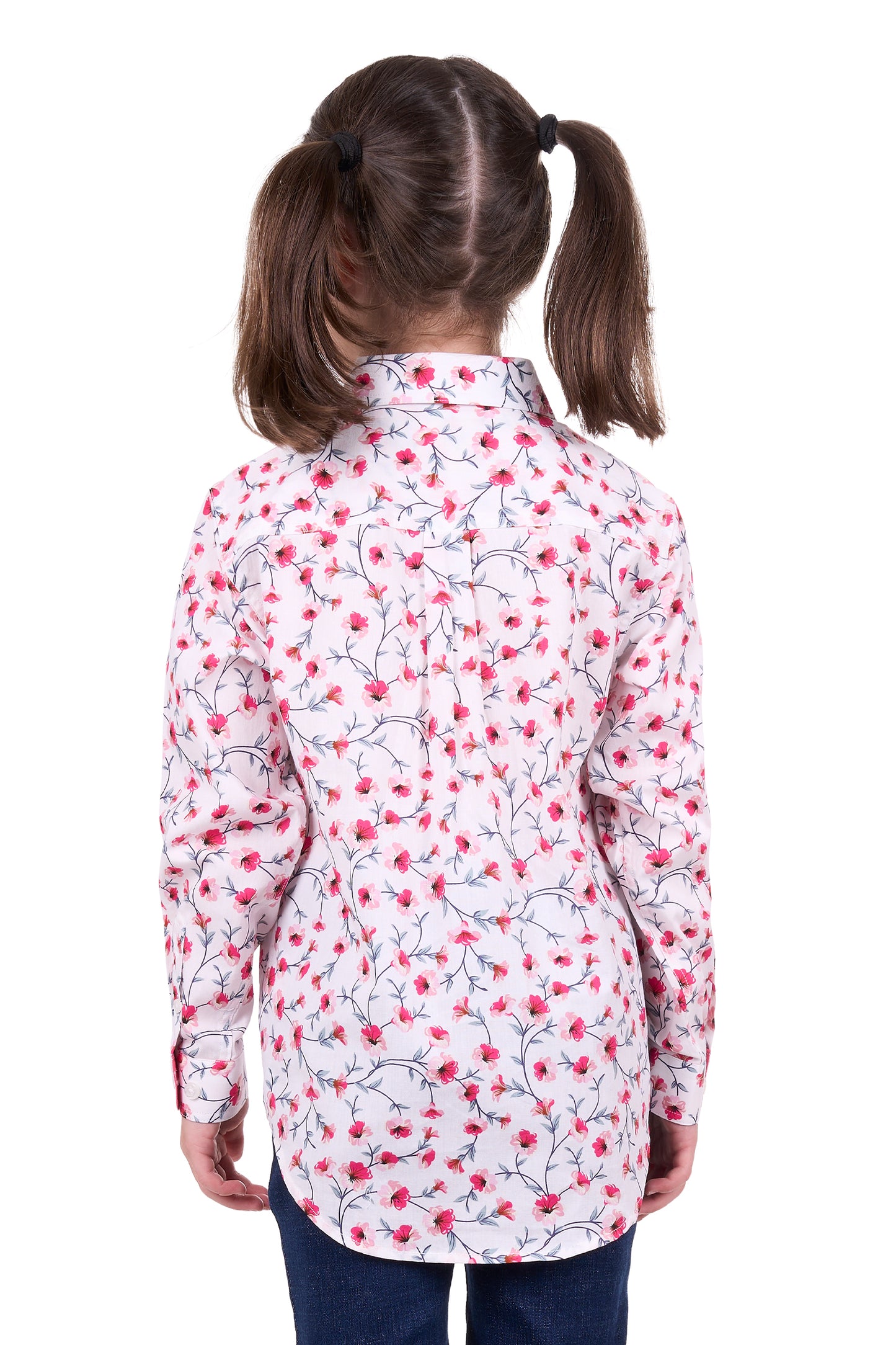 Hard Slog Kids Pearl Half Placket L/S Shirt - White - H4S7101048
