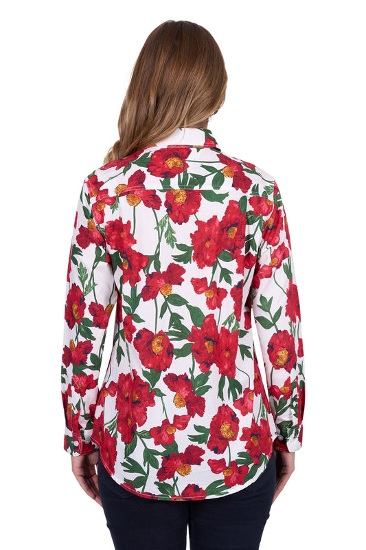 Hard Slog Ladies Half Plk L/S Shirt - H5S2101126