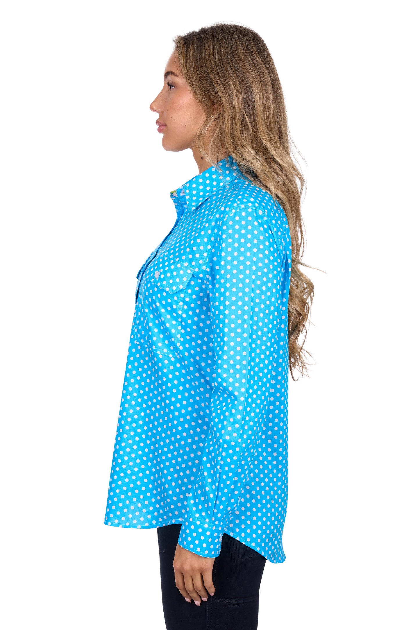Hard Slog Ladies 1/2 Plkt L/S Shirt - H5S2101158