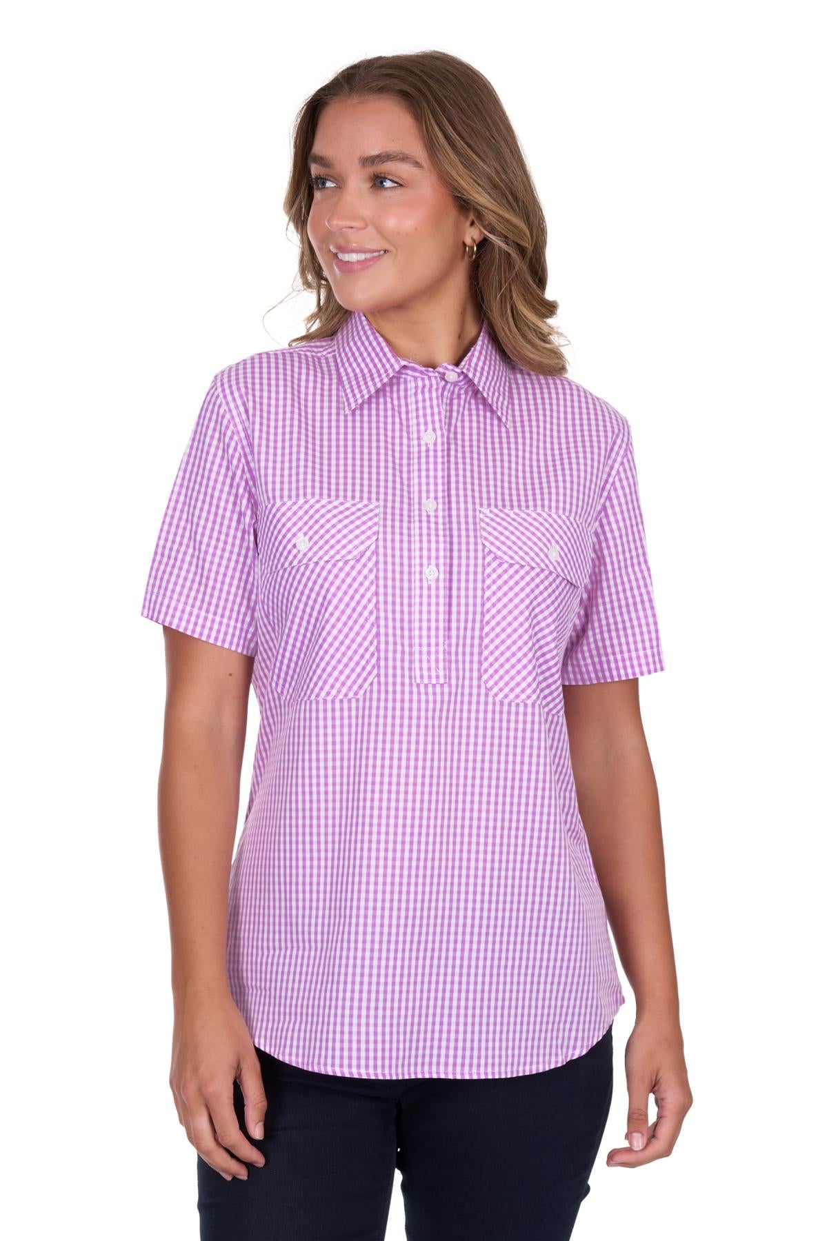 Hard Slog Ladies 1/2 Plkt S/S Shirt - H5S2102150