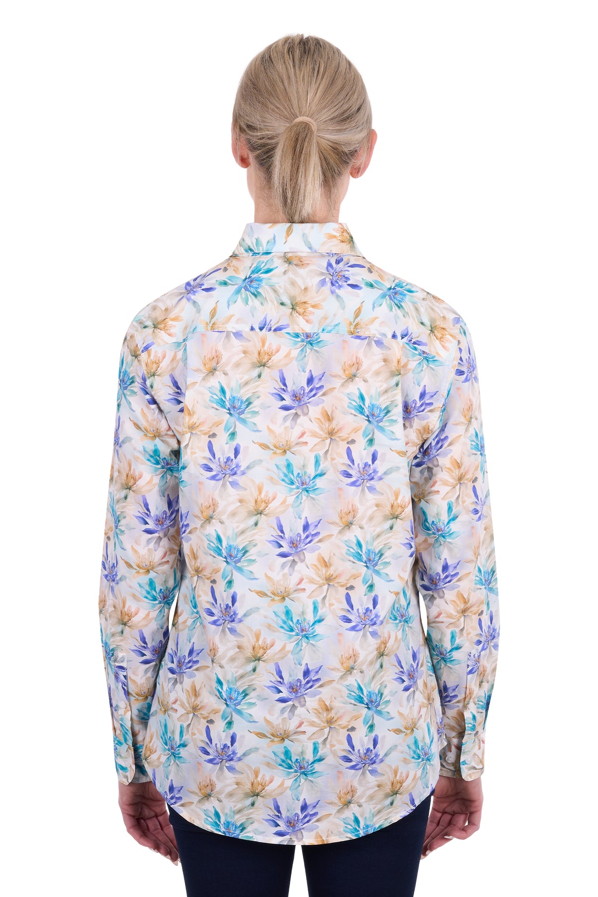 Hard Slog Ladies Meadow 1/2 Plkt L/S Shirt - H6S2101123