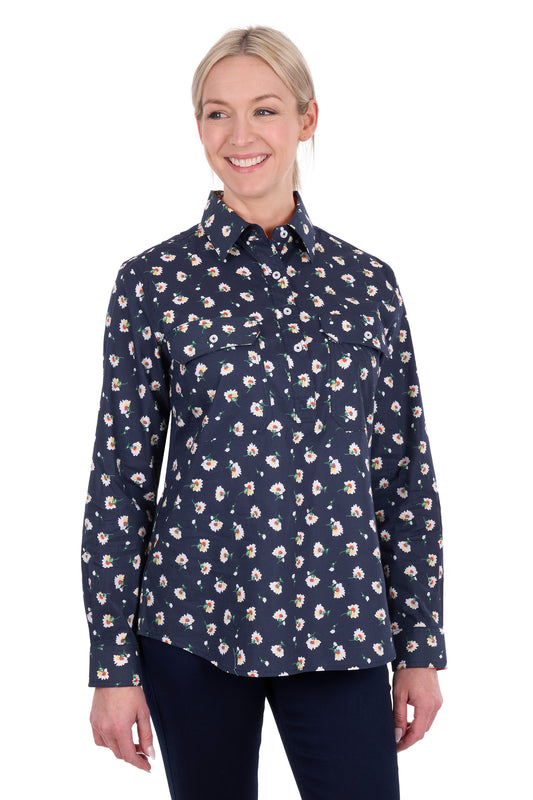 Hard Slog Ladies Joanna Half Placket L/S Shirt - H6S2101133