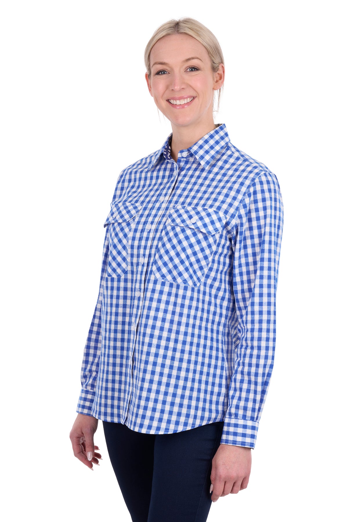 Hard Slog Ladies Rowe Full Placket L/S Shirt - H6S2149132