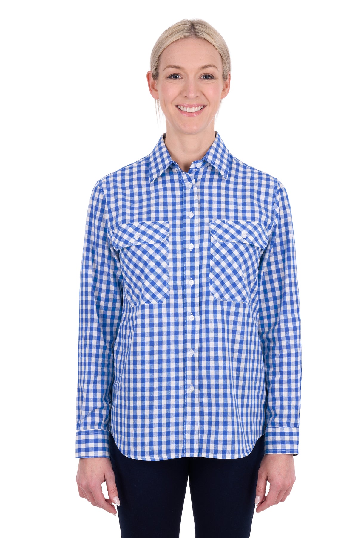 Hard Slog Ladies Rowe Full Placket L/S Shirt - H6S2149132