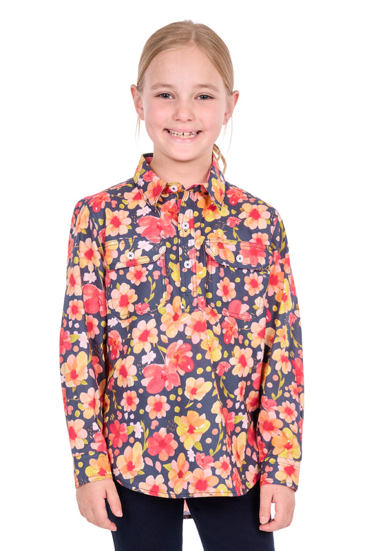 Hard Slog Kids Shanni Half Placket L/S Shirt - H6S7101136