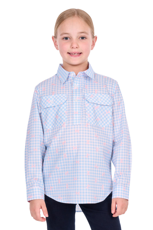 Hard Slog Kids Lillia 1/2 Plkt L/S Shirt - H6S7101156